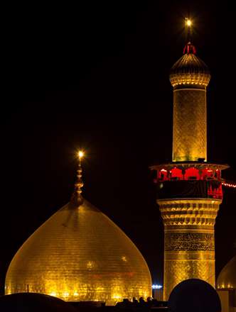 گنبد و گلدسته حرم حسین(ع)