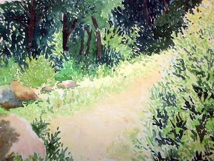 تابلو جنگل انبوه