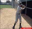 حرکت نمایشی بازیکن بیسبال