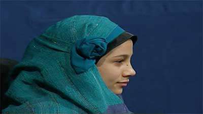 یک مدل بستن شال