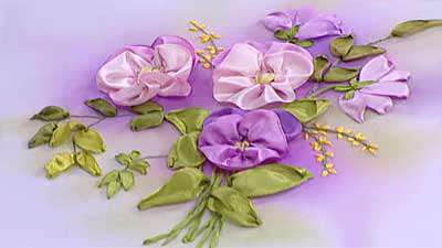 گل بنفشه روبانی