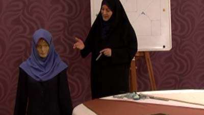 یک مدل مقنعه دولایه