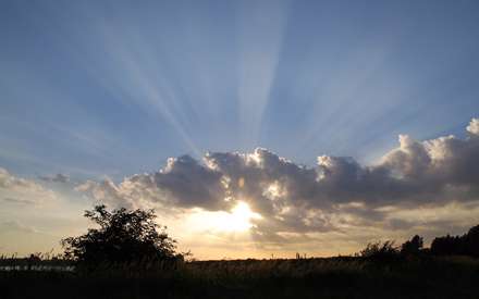 آسمان ابری زیبا