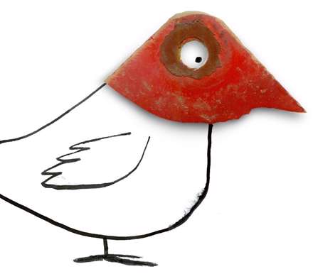 نقاشی با اشیاء دور انداخته شده