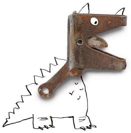 نقاشی با اشیاء دور انداخته شده