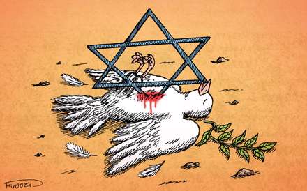 تیغ اسراییل در قلب فلسطین
