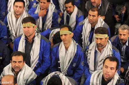 دیدار جمعی از کارگران با رهبر انقلاب