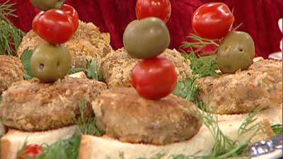 لقمه گوشت و قارچ