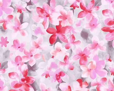 گل های کوچک سفید و قرمز