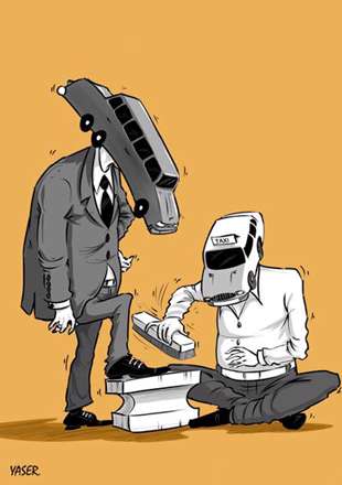 تاکسی و ماشین های شخصی