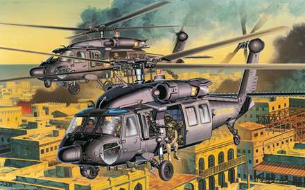 نقاشی از هلی کوپترهای نظامی