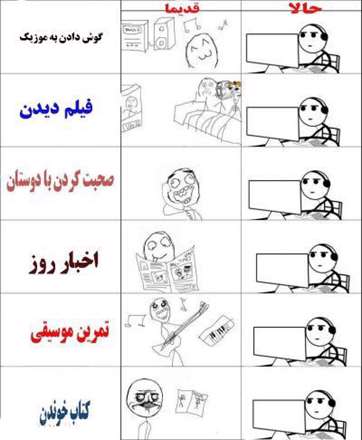 تفاوت حالا با قدیما