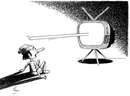 کم اوردن پینوکیو درمقابل تلویزیون