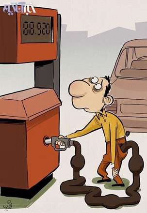 ارتباط مستقیم پول و بنزین