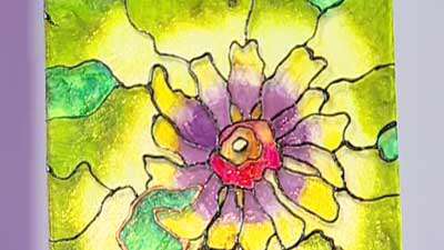 نقاشی روی شیشه 