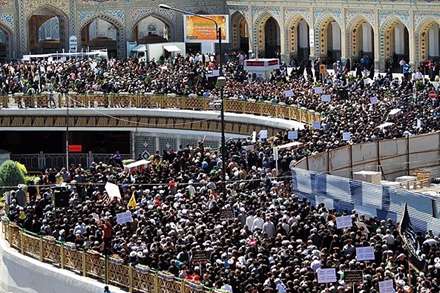 تشییع پیکر شهدا در مشهد، قم، ساری و کرج