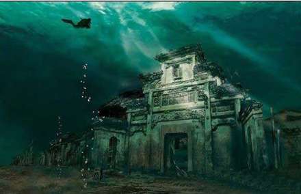 شهر گمشده در زیر آب