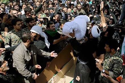 تشییع پیکر شهدا در مشهد، قم، ساری و کرج