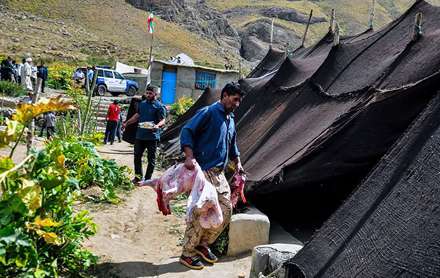 زندگی عشایری در منطقه ییلاقی زرد گله