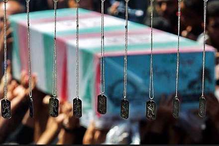 خاکسپاری دو شهید غواص در حوزه هنری