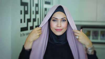 آموزش بستن شال 6