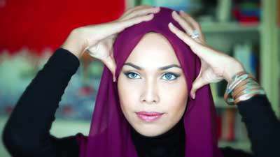 آموزش بستن شال 13