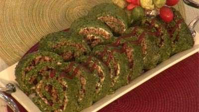 رولت سبزیجات با گوشت