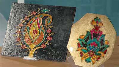 کار روی شیشه