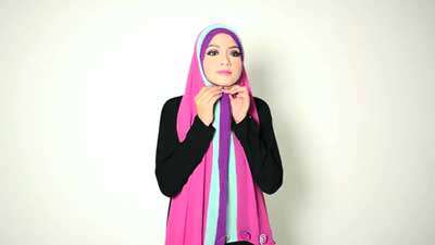 آموزش بستن شال 2