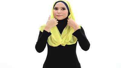 آموزش بستن شال 3