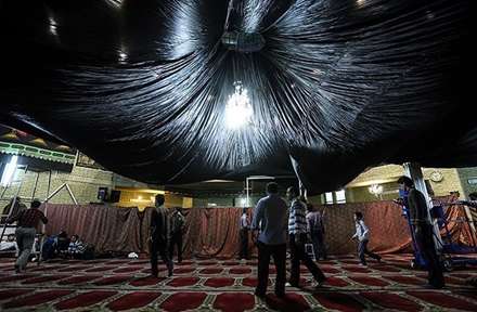 سیاه‌پوش کردن مساجد و تکایا