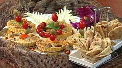 تارت مرغ و سبزیجات