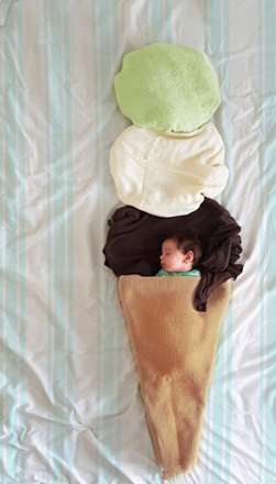 خلاقیت های زیبا در تصویربرداری از نوزاد