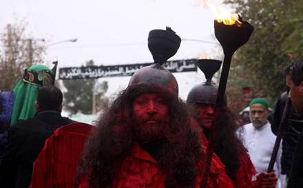 مراسم سوگواری «خیمه کوبان» در نوش آباد کاشان