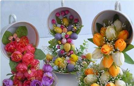 تزئین خلاقانه فنجان های قهوه