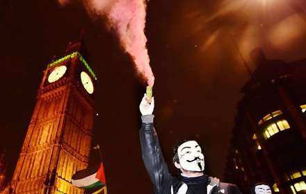 تظاهرات ضد سرمایه داری در لندن‎