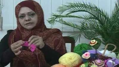 کم کردن در قلاب بافی 