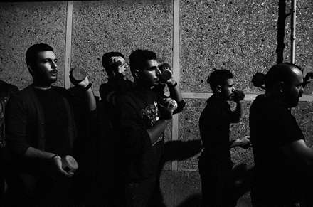 مراسم کرب زنی شب هشتم محرم - لاهیجان