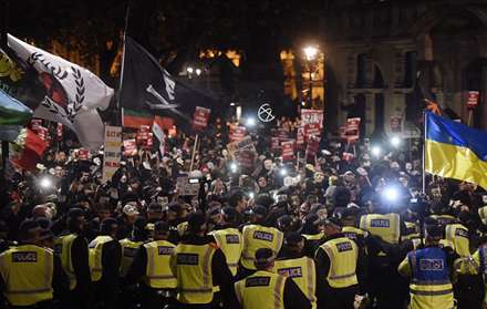 تظاهرات ضد سرمایه داری در لندن‎