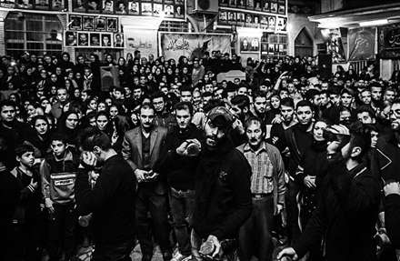 مراسم کرب زنی شب هشتم محرم - لاهیجان