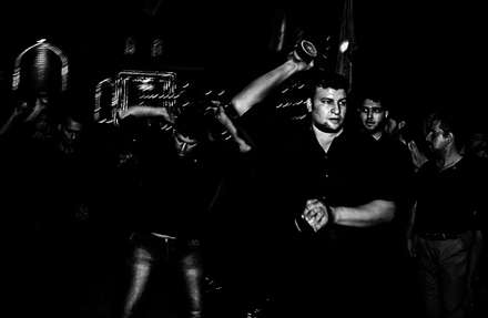 مراسم کرب زنی شب هشتم محرم - لاهیجان