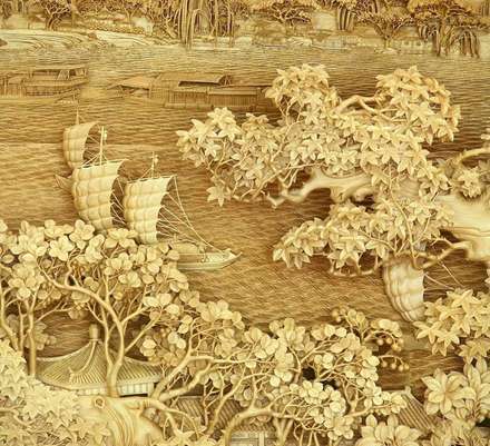 منبت کاری هایی شگفت انگیز و تاریخی بر روی چوب