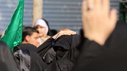 دستۀعزاداری زنان روبنده‌پوش درتهران