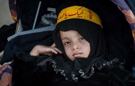 حضور کودکان در جاده نجف-کربلا