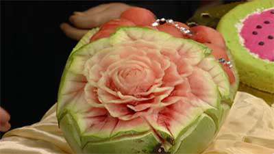 حکاکی روی هندوانه