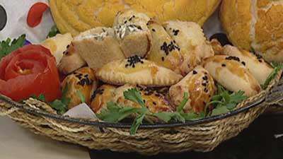 نان پنیر و سبزی