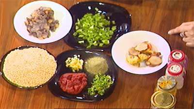 کباب پلو بلغور