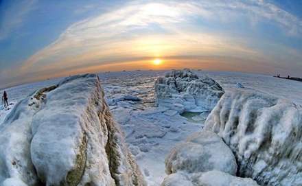 وقتی دریا یخ می‌زند