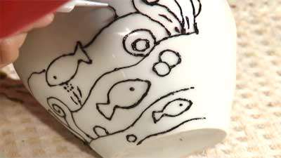 ویترای روی ظرف چینی (1)