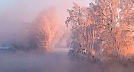تصاویر دیدنی از طلوع زمستانی